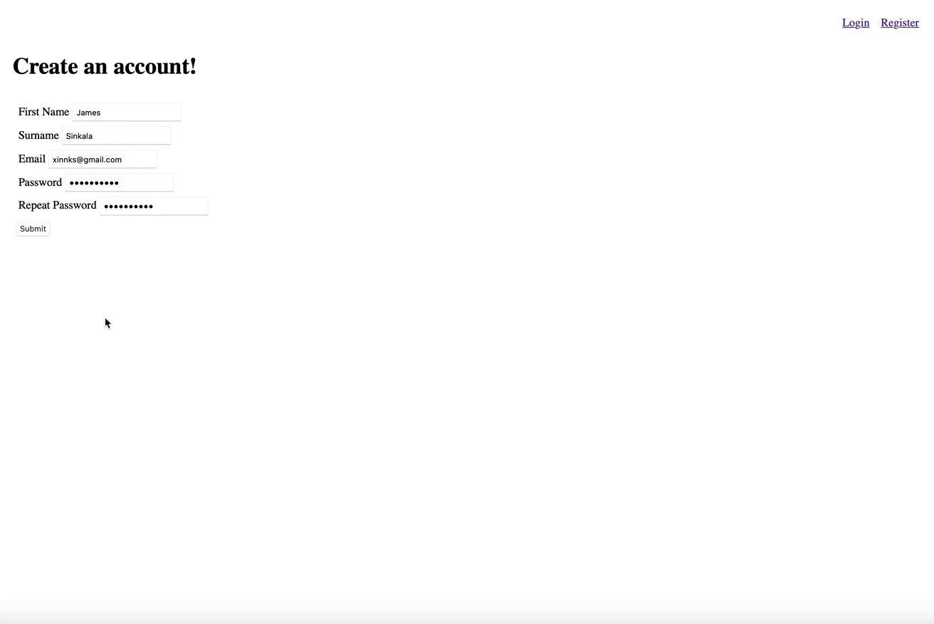 Complete app demonstration